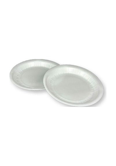 100 Adet 17 Cm Köpük Tabak Küçük