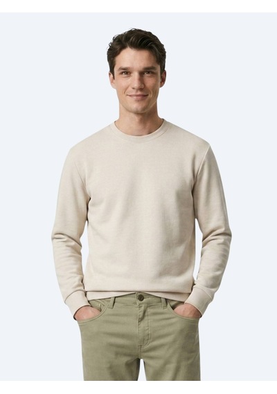Kip Bej Düz Sweatshırt