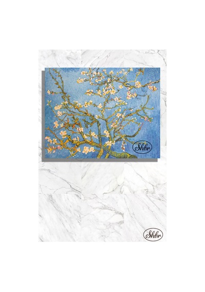 Tekli, Yatay, Kanvas, Dekoratif, Duvar, Tablosu , Vincent Van Gogh, Çiçek Açan Badem Ağacı,