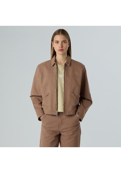 The North Face Cedar Canvas Work Jacket Kadın Ceket-32318 Kahverengi