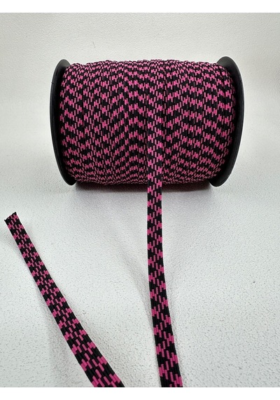 Paşateks 8 Mm Desenli Renkli Tres Lastik-5 Metre-pembe