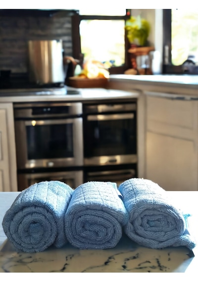 Technow Misclean Mikrofiber Mutfak Temizlik Bezi 40 40 Cm Mavi 3