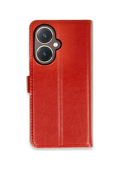 Newface - 45 - Vivo Y27 Kılıf Trend S Plus Kapaklı Kılıf - Edntrend - - Kırmızı