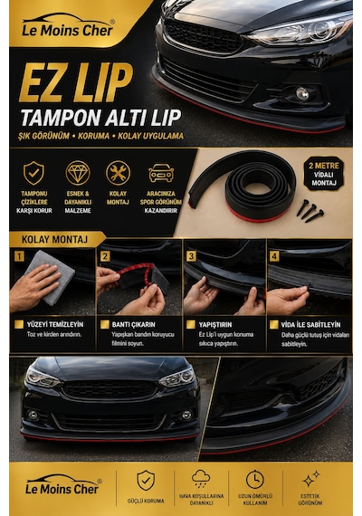 Mg Marvel R Performance Ez Lip Araç Tampon Altı Koruma Lipi 2 Metre Vidalı