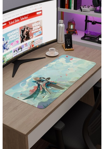 Lynette Genshin Impact Anime Oyuncu V3 - 70x30 Xl Gaming Mouse Pad Fare Altlığı