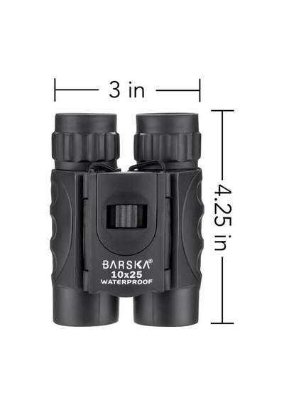 Barska Black Wp 10x25 Su Geçirmez Binoküler El Dürbünü Siyah