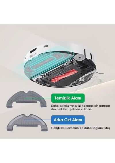 Dreame L10 Plus İle Uyumlu Robot Süpürge Mop Pedi / Bezi 2 Adet