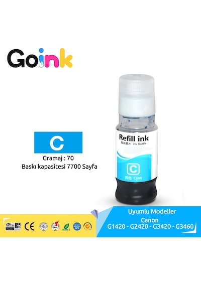 Canon G3420 GI-41 4 Renk Mürekkep Seti - (GI-41C/GI-41M/GI-41PGBK/GI-41Y)