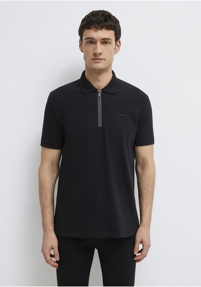 Mavi - Mavi Black Fermuarlı Siyah Polo Tişört 0613137-900 Siyah