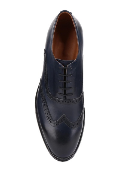 Shoetyle - Lacivert Deri Bağcıklı Erkek Klasik Ayakkabı 250-450-740-lacivert