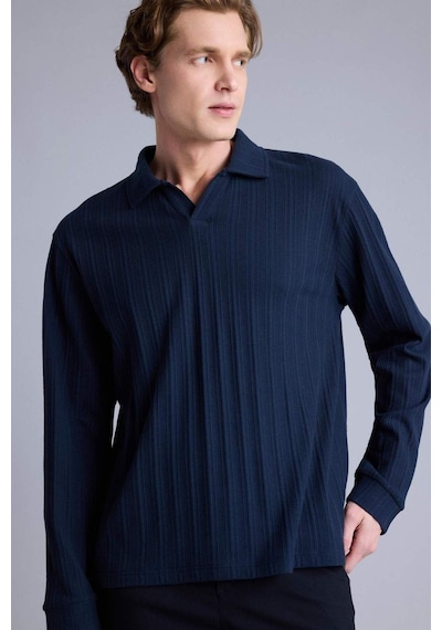 Defacto Regular Fıt Sweatshirt H3317ax26spnv82 Lacivert-nv82