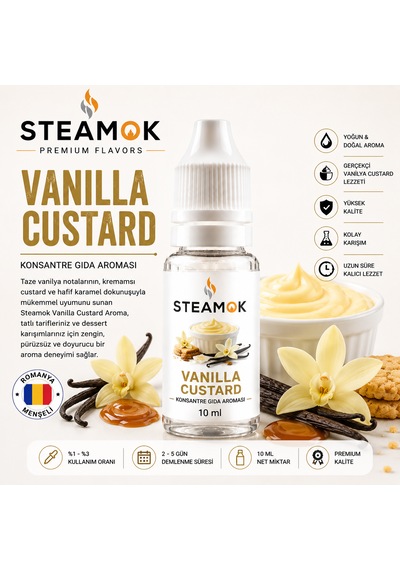 Steamok Vanilla Custard Aroma