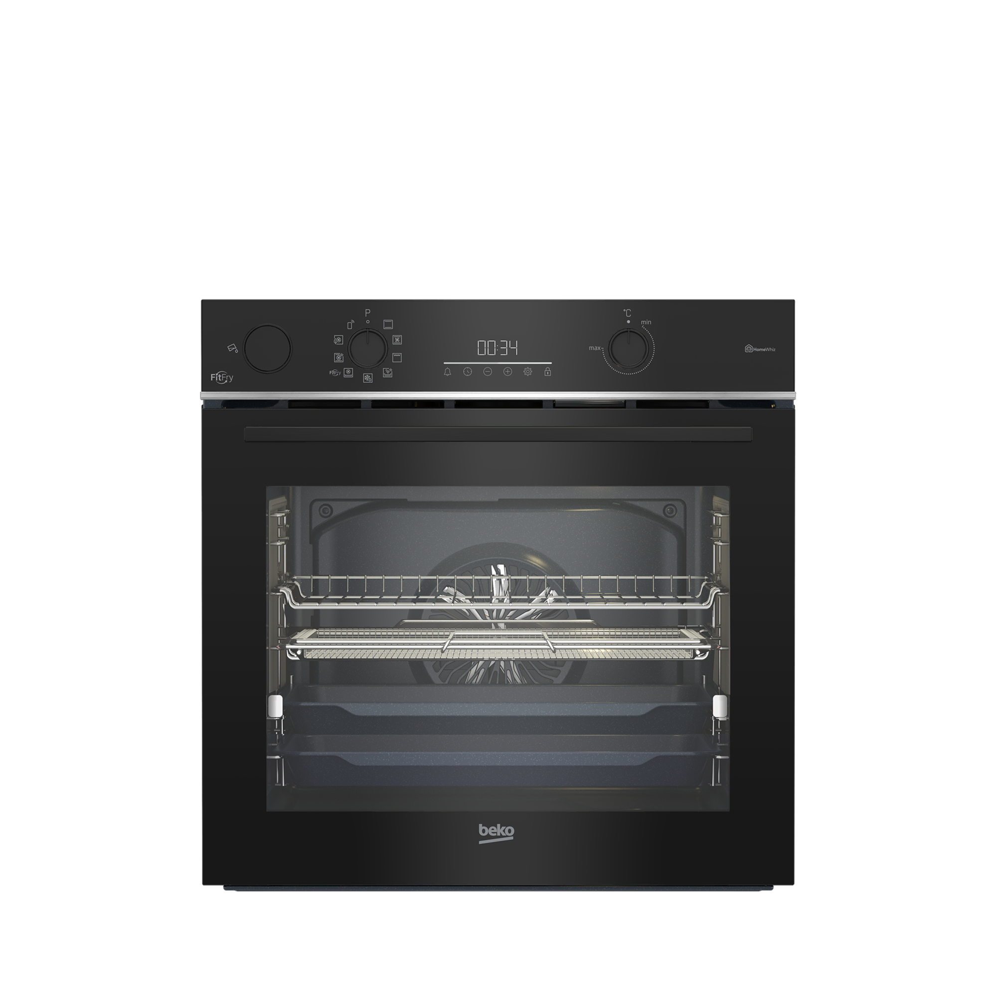 Beko BFC 632 S 72 L FitFry Buhar Destekli Fırın Siyah