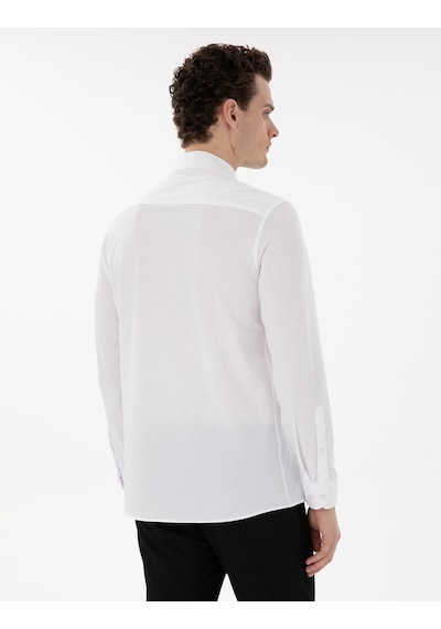 Pierre Cardin Erkek Beyaz Gömlek Desenli 50301749-vr013 Beyaz