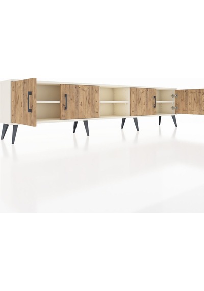 Arges Tv Ünitesi 3 Raflı 4 Kapaklı 220x30x51 Aytaşı-çam/aytaşı Atlas Çam/aytası - Aytası Arges Tv Ünitesi 3 Raflı 4 Kapaklı 220x30x51 Aytaşı-çam/aytaşı Atlas Çam/aytası - Aytası