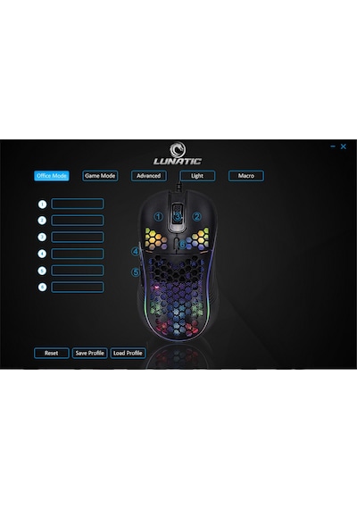 Lunatic Sparrow 6400 Dpi Rgb Ledli Makrolu Oyuncu Mouse