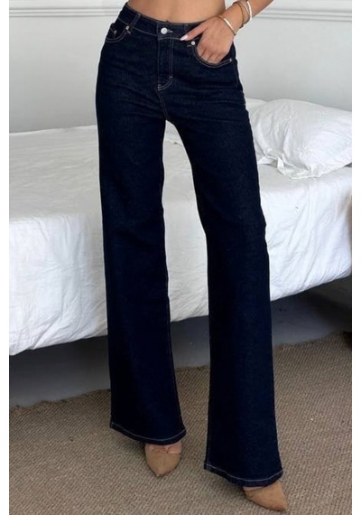 Balenbi Kadın Yüksek Bel Jean Yıkamalı Geniş Paça Palazzo Kot Pantolon 1239 - Premium Seri Lacivert 2328 Balenbi Kadın Yüksek Bel Jean Yıkamalı Geniş Paça Palazzo Kot Pantolon 1239 - Premium Seri Lacivert 2328