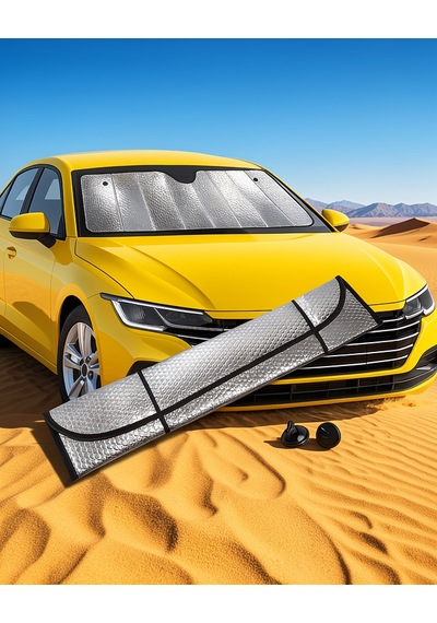 Katlanabilir Ön Cam Güneşliği Vantuzlu Fiat Egea Honda Civic Ford Focus Dacia