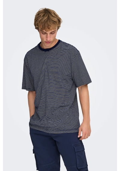 Only & Sons Erkek T Shirt 22036384 Lacivert Lacivert