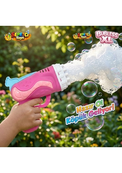 Pilli Baloncuk Fırtınası Bubble Blaster - Pembe 1 Adet