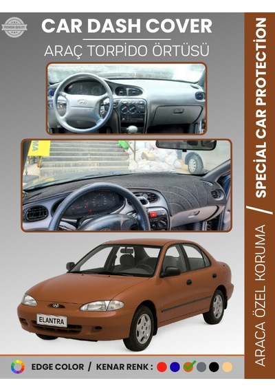 Hyundai Elantra 1995-2000 Torpido Örtüsü Ön Panel Halı Torpido Koruma Tam Uyum Uv Koruma Kaymaz - 921 Stiloto