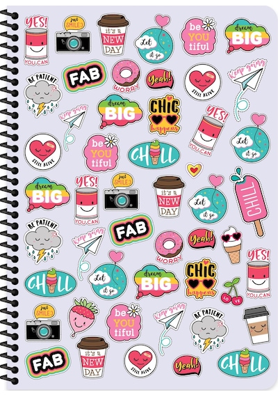 Keskin Color A4 Kareli Defter Sweet Fun - Lila