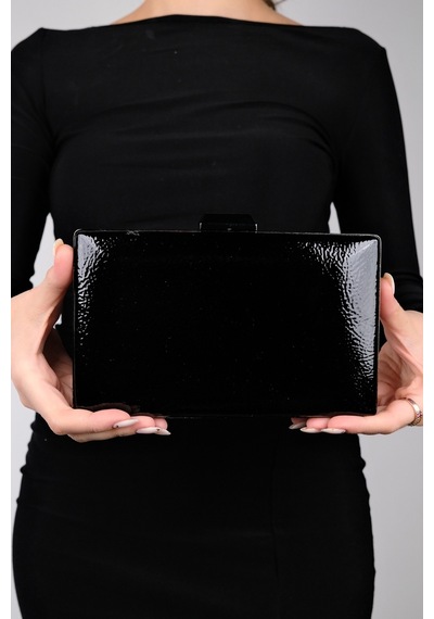 Luvishoes Destıny Siyah Rugan Kadın Abiye Çanta Siyah