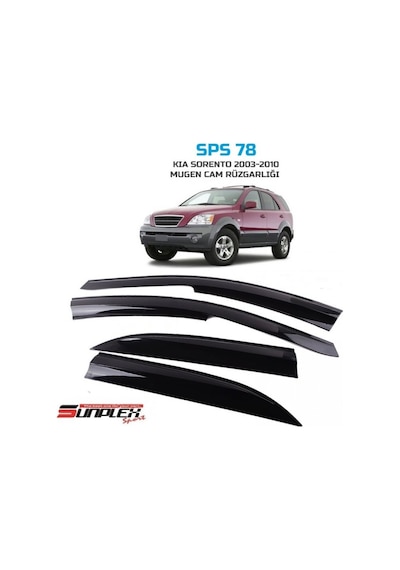 Cam Rüzgarlığı Sunplex Kia Sorento 2003-2010 4lü Sps78
