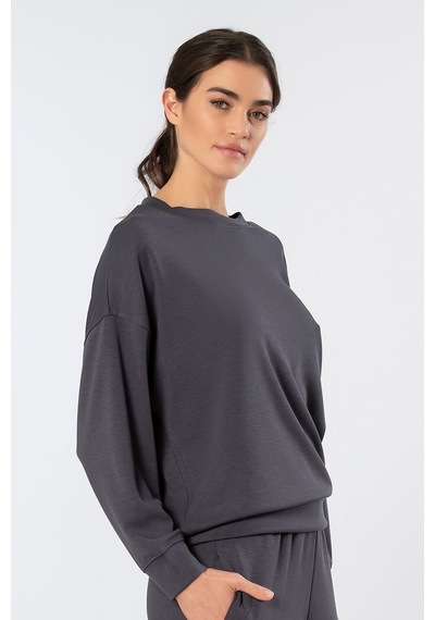 Türen Kadin Bisiklet Yaka Sweatshirt 3613/antrasit Antrasit
