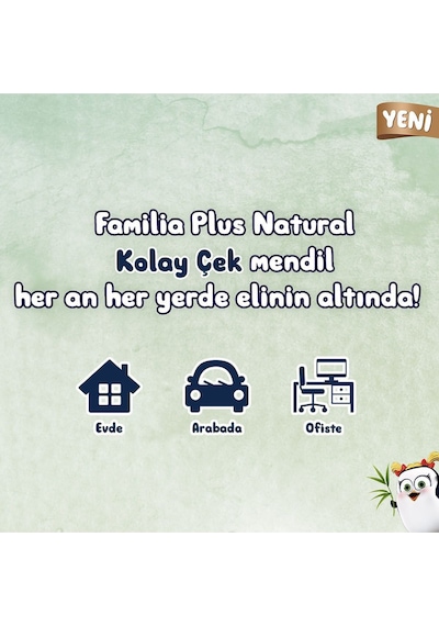 Familia 2700 Adet 18paket Plus Natural Çek Al Mendil 150li 18 Paket X 150 Yaprak