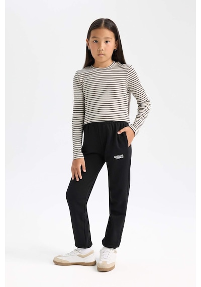 DeFacto Kız Çocuk Cropped Fit Polo Yaka Çizgili Fitilli Kaşkorse Uzun Kollu Tişört D3368A824AUER99 Ekru DeFacto Kız Çocuk Cropped Fit Polo Yaka Çizgili Fitilli Kaşkorse Uzun Kollu Tişört D3368A824AUER99 Ekru