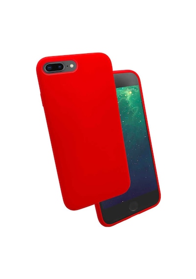 Apple Uyumlu iPhone 8 Plus Kılıf Zore Silk Kadife Iç Yüzey Silikon Kılıf