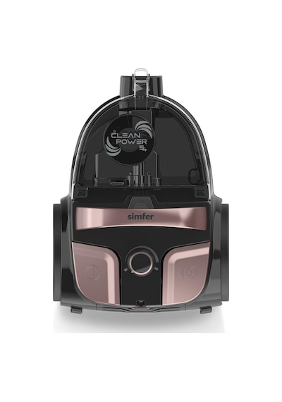 Simfer 6302 Clean Power Toz Torbasız Yatay Süpürge 800W Kırmızı