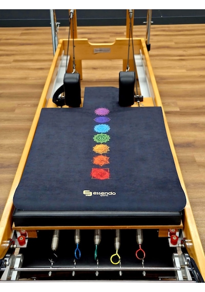 Reformer Pilates Mat ' Kaymaz' -'chakra Black' Renkli