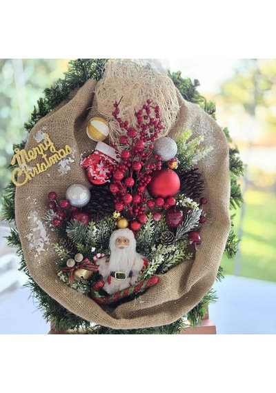 El Yapımı Led Işıklı Yılbaşı Kapı Ve Duvar Süsü - Premium Yeni Yıl Dekoru - Doğal Çuval Kumaş & Hasır Tasarım - Noel Baba Figürlü - Hediyelik Özel Yen El Yapımı Led Işıklı Yılbaşı Kapı Ve Duvar Süsü - Premium Yeni Yıl Dekoru - Doğal Çuval Kumaş & Hasır Tasarım - Noel Baba Figürlü - Hediyelik Özel Yen