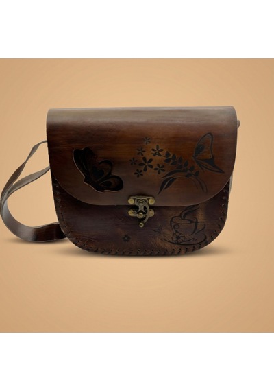 Morgen Craft Woda Deri Çanta - Kol Çantası - Kadın - 31x39.5x3.5 Kahverengi