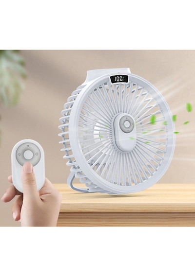 Uzaktan Kumandalı Masaüstü Fan Renkli