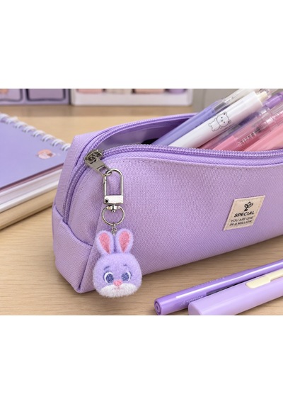 Sevimli Mor Tavşan Charm Anahtarlık Peluş Figür Çanta Ve Anahtar Aksesuarı Hediye