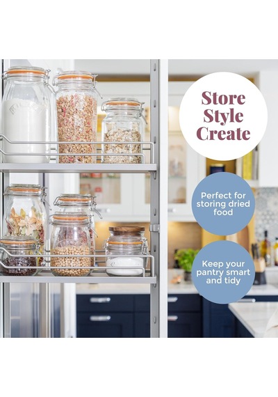 Kilner Saklama Kutusu, Yuvarlak, Yaylı Kilitli Tek Beden 38-2062-00 1 Diğer