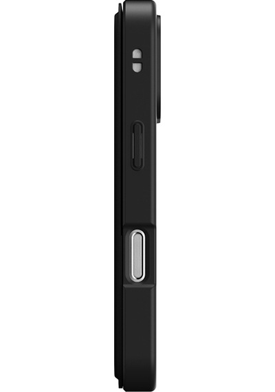 Apple Uyumlu iPhone 17 Pro Max Pu Kartlıklı Kapaklı Amazingthing Glamour Foilo Serisi Kılıf Siyah Siyah