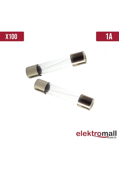 Cam Sigorta 5x20mm 1a 250v 100 Adet