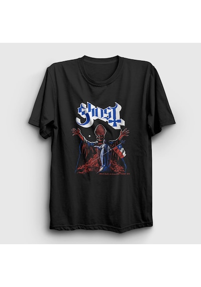 Presmono Unisex Chile Ghost T-shirt Siyah