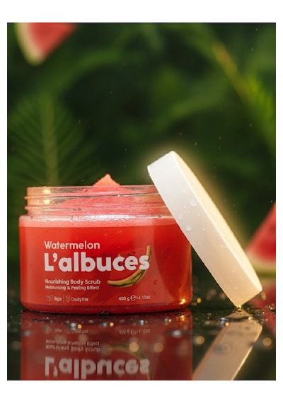 Watermelon Body Scrub 400gr Vegan, Temiz İçerikli, Karpuz Kokulu Pürüzsüz Cilt Bakımı