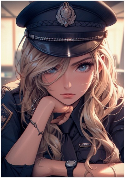Anime Güzel Polis Boyama Kitap Seti