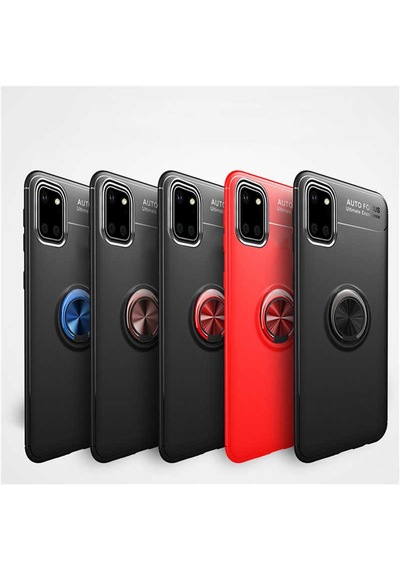 Samsung Uyumlu Galaxy A81 Note 10 Lite Kılıf Zore Ravel Silikon Kapak Siyah