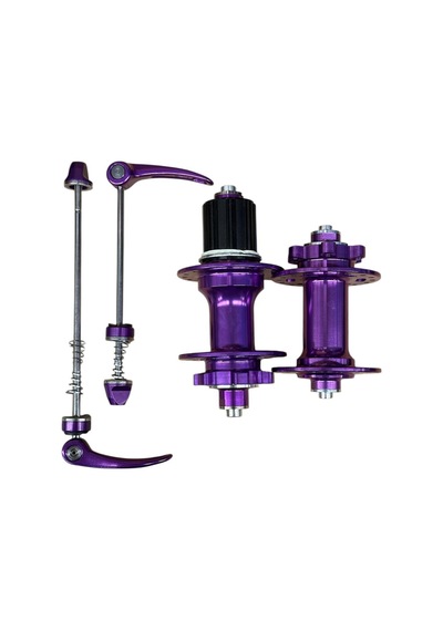 Forte Gt Xbyc 680 Bisiklet Hub Sesli Ön Arka Kaset Göbek Seti 32 Delik 6 Vida Qr Mandal Mor