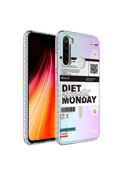 Smcase Xiaomi Redmi Note 8 Kılıf Desenli Elegans Serisi Silikon