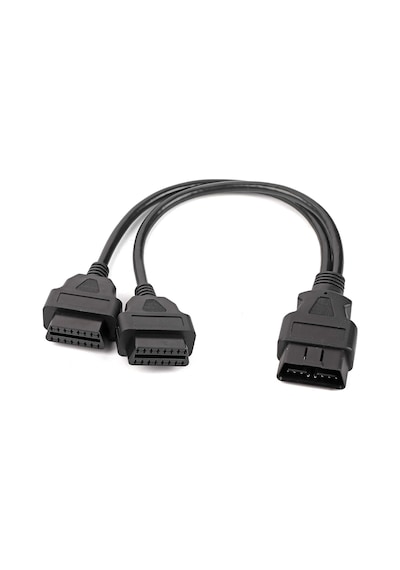 Y-kablo Obd Obd2 Uzatma Kablosu, Araba 16 Pin Obd2 Obdıı Erkek - Çift Dişi Y-splitter Adaptör U