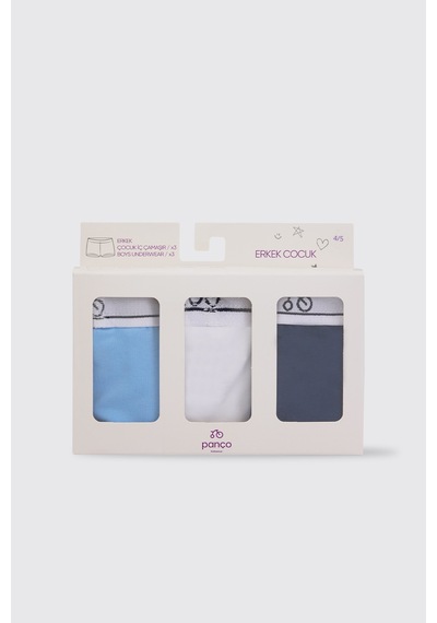 Panço Erkek Çocuk 3'lü Boxer Seti 2502bk14014 Renkli