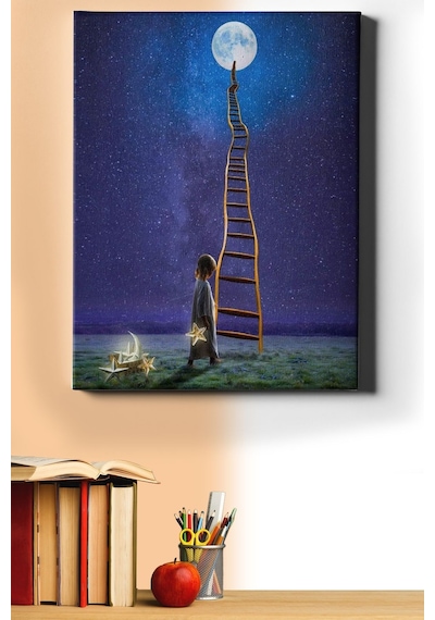 Webstyle Sayılarla Boyama Seti Kasnaklı Gökyüzünü Süslemek 50 X 65 Cm